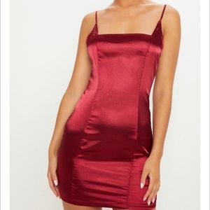 Red prom dress. Pretty little thing.